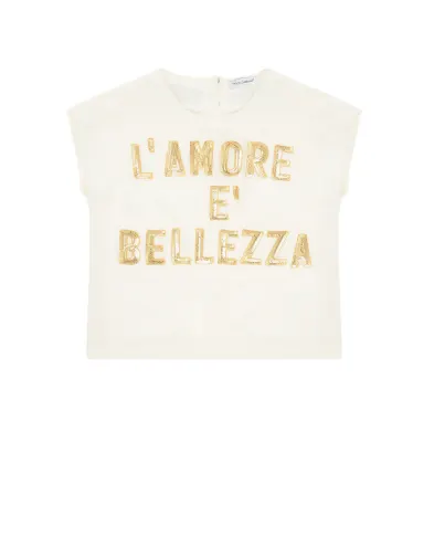 Dolce&Gabbana Детский шелковый топ - Артикул: L54S03-G7RZG-S