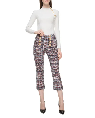 Balmain Твидовые брюки - Артикул: RF25137C049