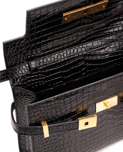 Saint Laurent Кожаная сумка Manhattan Small - Артикул: 675626-DND0W