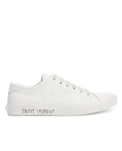 Saint Laurent Кожаные кеды Malibu - Артикул: 649250-00NG0