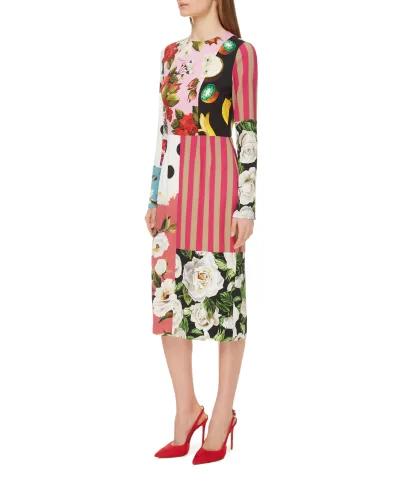 Dolce&Gabbana Шелковое платье - Артикул: F6K8AT-GDX86