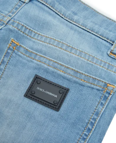 Dolce&Gabbana Детские джинсовые шорты - Артикул: L42Q37-LD879-B