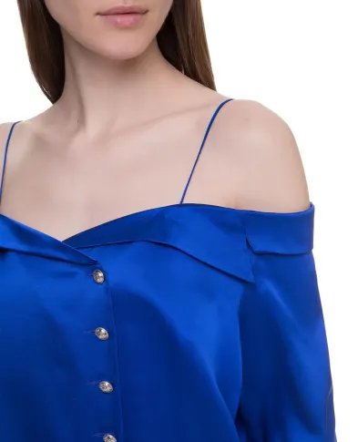 Balmain Шелковая блуза - Артикул: TF02676111S