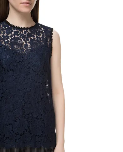 Dolce&Gabbana Кружевной топ - Артикул: F7ZG4T-FLM55