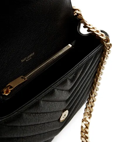 Saint Laurent Кожаная сумка College Medium - Артикул: 600279-BRM07-