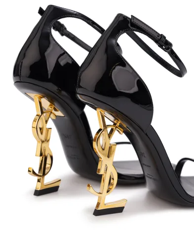 Saint Laurent Кожаные босоножки Opyum - Артикул: 557662-1TV1A