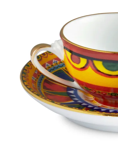 Dolce&Gabbana Кофейная чашка с блюдцем из фарфора - Артикул: TC0100-TCA21