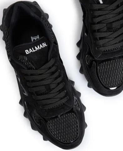 Balmain Кожаные кроссовки B-East - Артикул: CM1VI327THPC