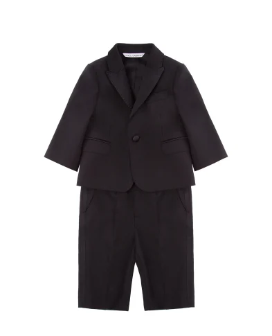 Dolce&Gabbana Детский шерстяной костюм (пиджак, брюки) - Артикул: L11U49-FUBBG