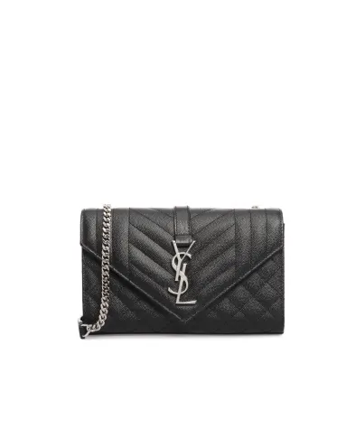 Saint Laurent Кожаная сумка Envelope Small - Артикул: 600195-BOW92