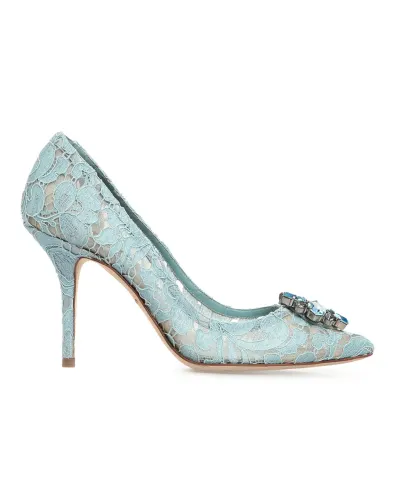 Dolce&Gabbana Кружевные лодочки Rainbow Lace - Артикул: CD0101-AL198