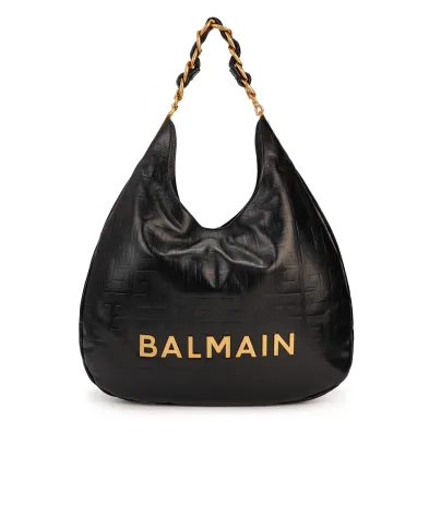 Balmain Кожаная сумка 1945 Large - Артикул: EN0BT929LETF