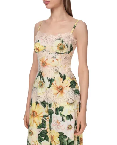 Dolce&Gabbana Шелковый топ - Артикул: F74E1T-FSA0E
