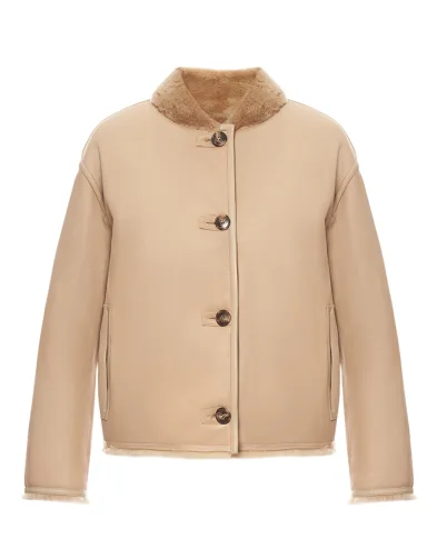 Yves Salomon Дублянка двостороння з овчини - Артикул: 26WYV62962MESI