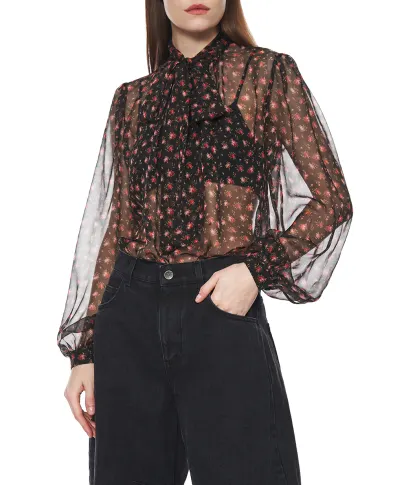 Dolce&Gabbana Блуза с принтом из шёлка - Артикул: F7BJ2T-IS10I