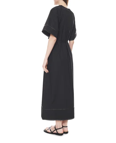 Yves Salomon Сукня зі шкіряними деталями - Артикул: 26EYR03740COAP