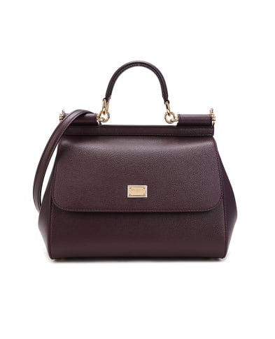 Dolce&Gabbana Кожаная сумка Sicily Large - Артикул: BB6002-A1001