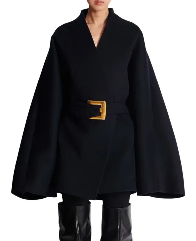 Balmain Пальто-халат из шерсти - Артикул: FF0UD265WD28