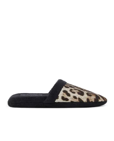 Dolce&Gabbana Тапочки з махрової бавовни - Артикул: TCF001-TCAGW