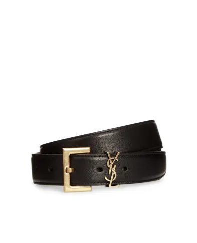 Saint Laurent Кожаный ремень - Артикул: 634437-BOO0W