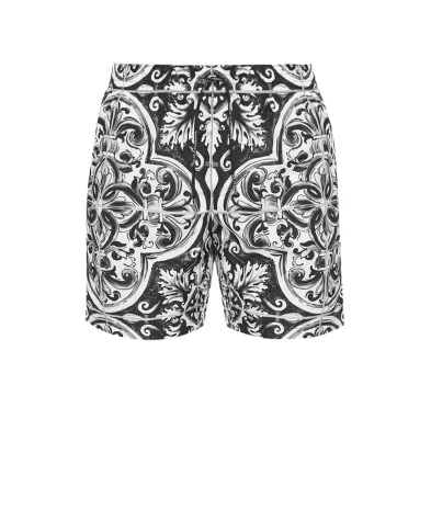 Dolce&Gabbana Пляжні боксери середньої довжини - Артикул: M4A13T-FIM6J