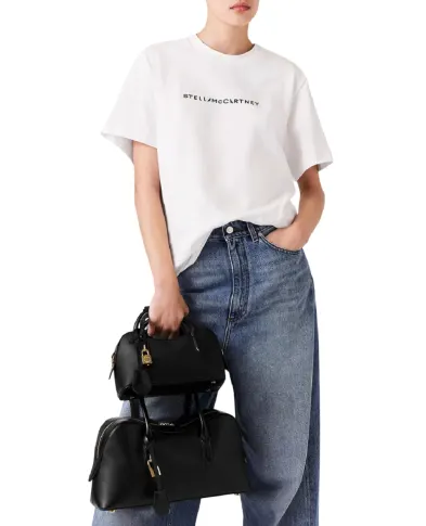 Stella McCartney Футболка оверсайз с логотипом - Артикул: 6J01583SPY48