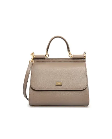 Dolce&Gabbana Кожаная сумка Sicily Large - Артикул: BB6002-A1001