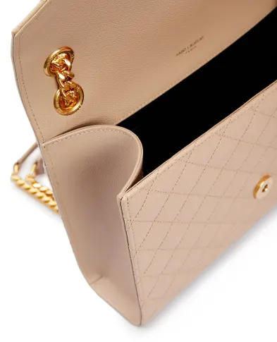 Saint Laurent Кожаная сумка Envelope Medium - Артикул: 600185-BOW91