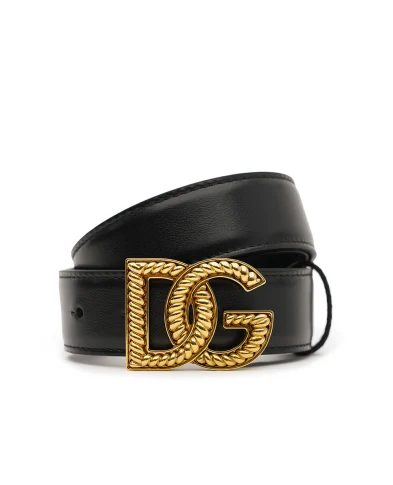 Dolce&Gabbana Ремінь Рlonge зі шкіри - Артикул: BE1663-AV956