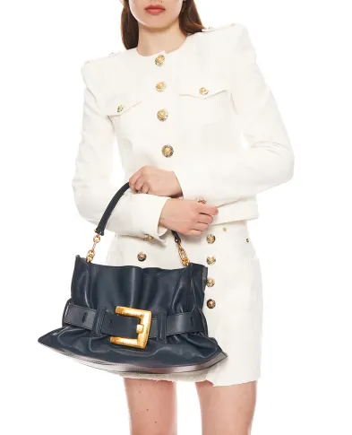 Balmain Кожаная сумка Anthem Medium - Артикул: FN1KK990LVGX