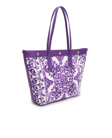 Dolce&Gabbana Сумка-тоут з принтом Maiolica - Артикул: BB7826-AN220