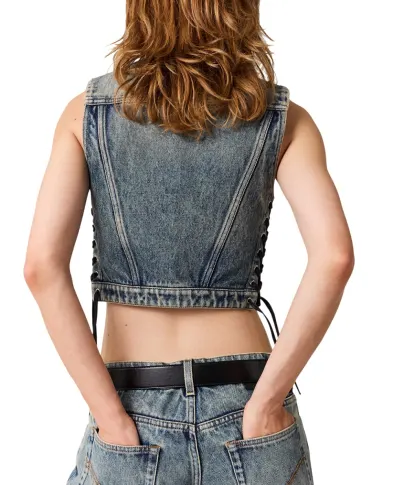 Stella McCartney Жилет укороченный - Артикул: 6D04553SQH48