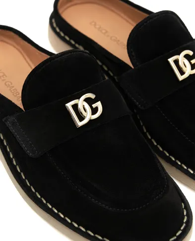 Dolce&Gabbana Мюлі з телячої замші - Артикул: CI0209-AS707