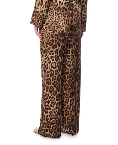 Dolce&Gabbana Пижамные брюки из шёлка - Артикул: FTAMPT-FSAXY