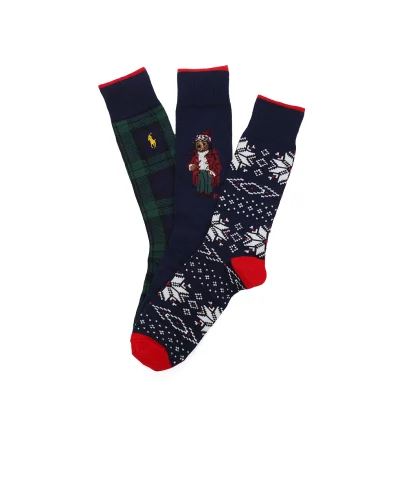 Polo Ralph Lauren Носки Polo Bear (3 пары) - Артикул: 449958861001