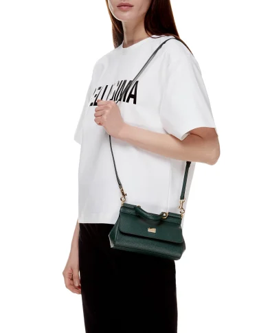 Dolce&Gabbana Кожаная сумка Sicily Small - Артикул: BB7116-A1001