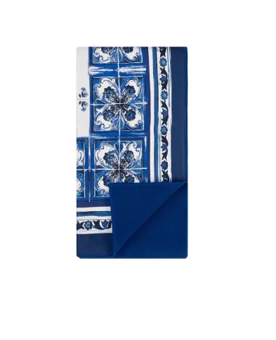 Dolce&Gabbana Плед з шовку та вовни - Артикул: TCE012-TCA00