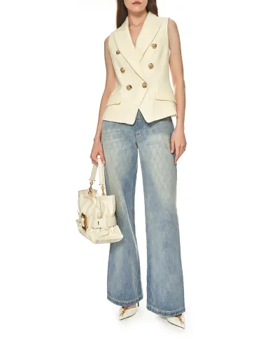 Balmain Жаккардовый жилет - Артикул: FF1AG740VI29