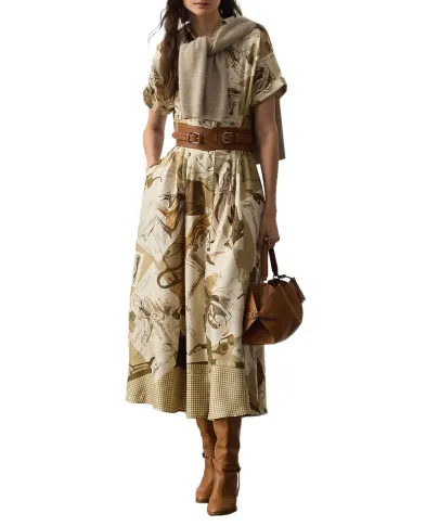Ralph Lauren Collection Сукня Donatella Diary-Print - Артикул: 290P00357001