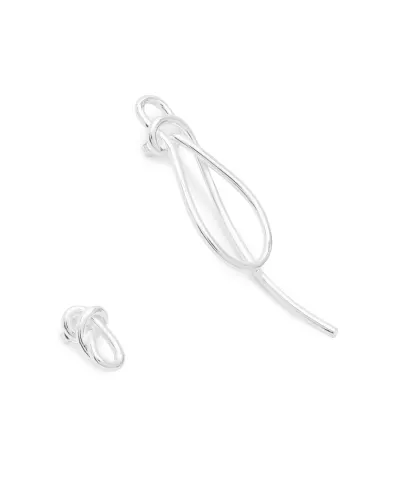 Completedworks Серьги из переработанного серебра - Артикул: V001-silver