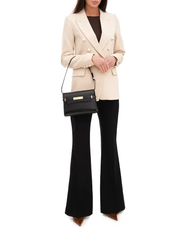 Saint Laurent Кожаная сумка Manhattan Small - Артикул: 675626-0SX0W