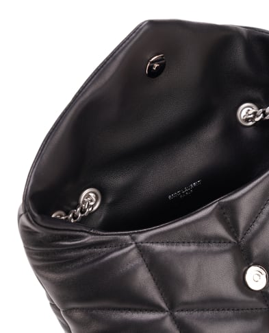 Saint Laurent Кожаная сумка Loulou Puffer Toy - Артикул: 759337-1EL00