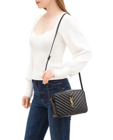 Saint Laurent Кожаная сумка Lou Camera Bag - Артикул: 761554-DV707