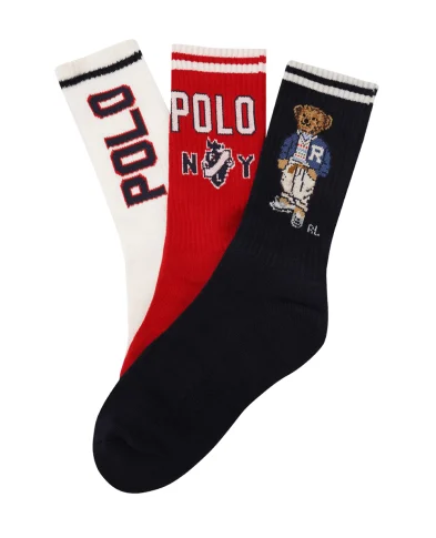 Polo Ralph Lauren Шкарпетки Polo Bear (3 пари) - Артикул: 455955253001