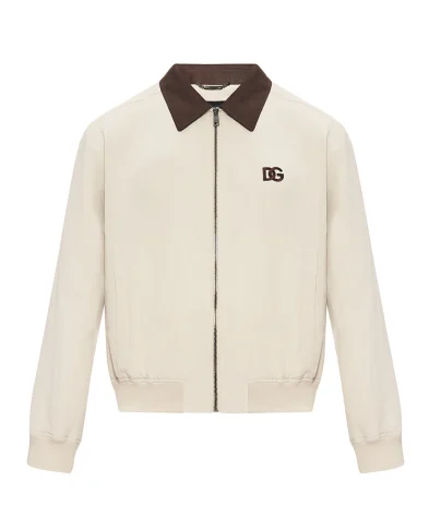 Dolce&Gabbana Куртка-бомбер із льону та шовку - Артикул: G9BODZ-FUTAZ