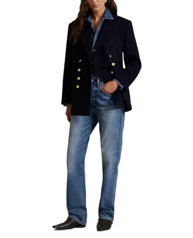 Polo Ralph Lauren Двобортний вовняний блейзер Melton - Артикул: 211971388001
