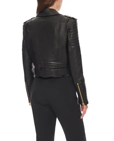 Balmain Кожаная куртка - Артикул: FF1TD207LC62