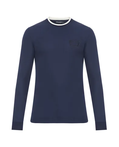 Dolce&Gabbana Лонгслив с вышивкой логотипа - Артикул: G8SW5Z-HU7WZ