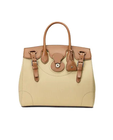 Ralph Lauren Collection Сумка из холста и кожи Soft Ricky 33 - Артикул: 435968259001