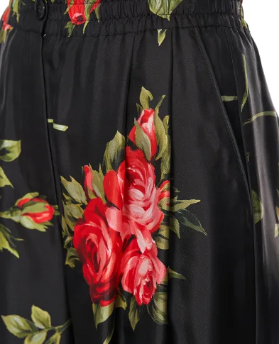 Dolce&Gabbana Пижамные брюки из шёлка - Артикул: FTDIVT-IS11G